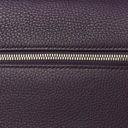 Loro Piana Grained Calfskin L19 Extra Pocket Pouch Plum 8 of 11