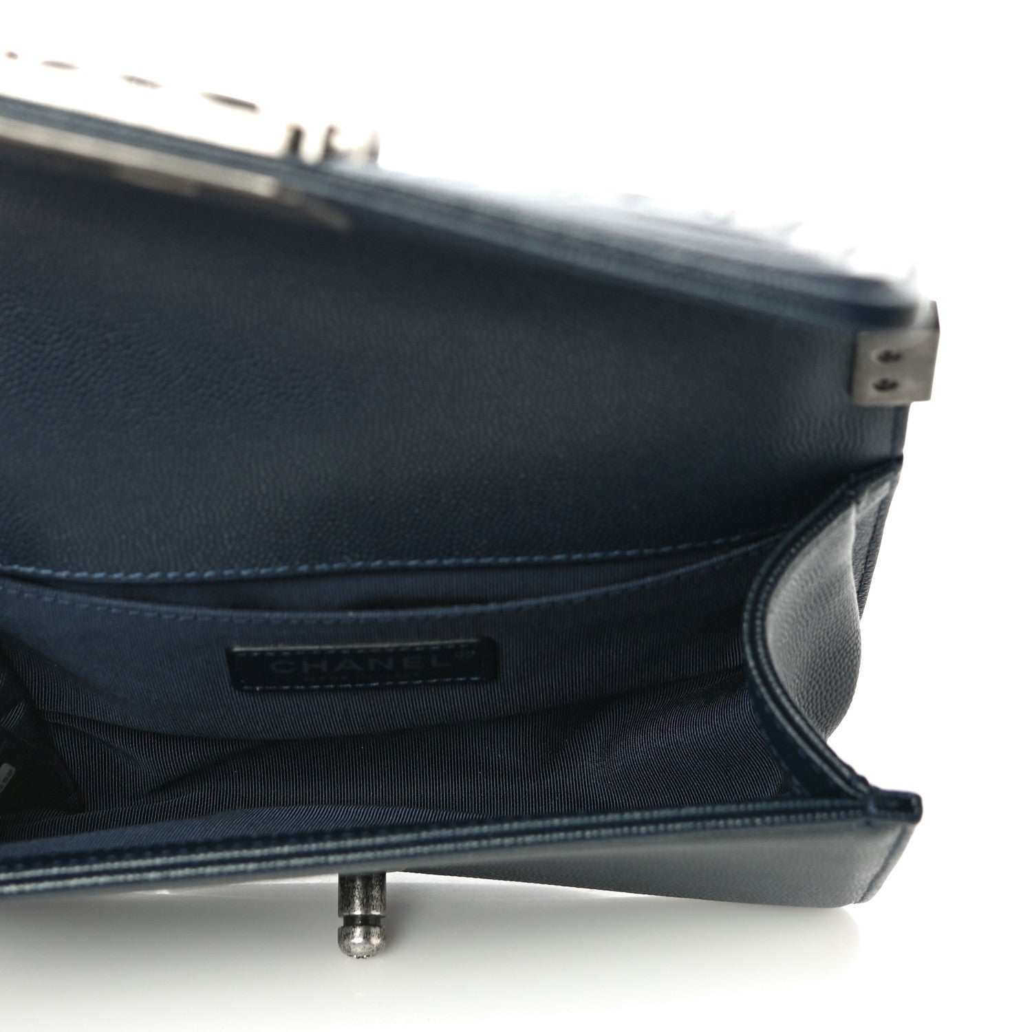 Chanel Caviar Quilted Small Boy Flap Navy 5 of 10