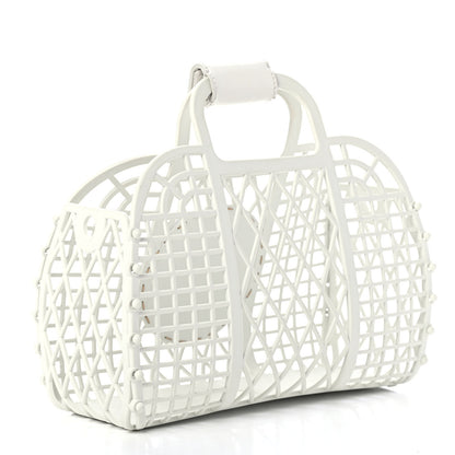 Fendi Recycled Plastic Vitello Liberty Matte Small Fendi Basket White Ice 2 of 4