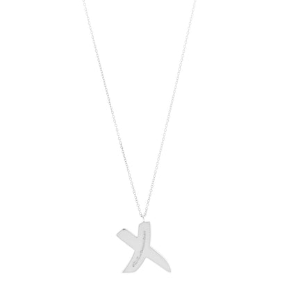 Tiffany Sterling Silver Paloma Picasso Graffiti X Pendant Necklace 3 of 6
