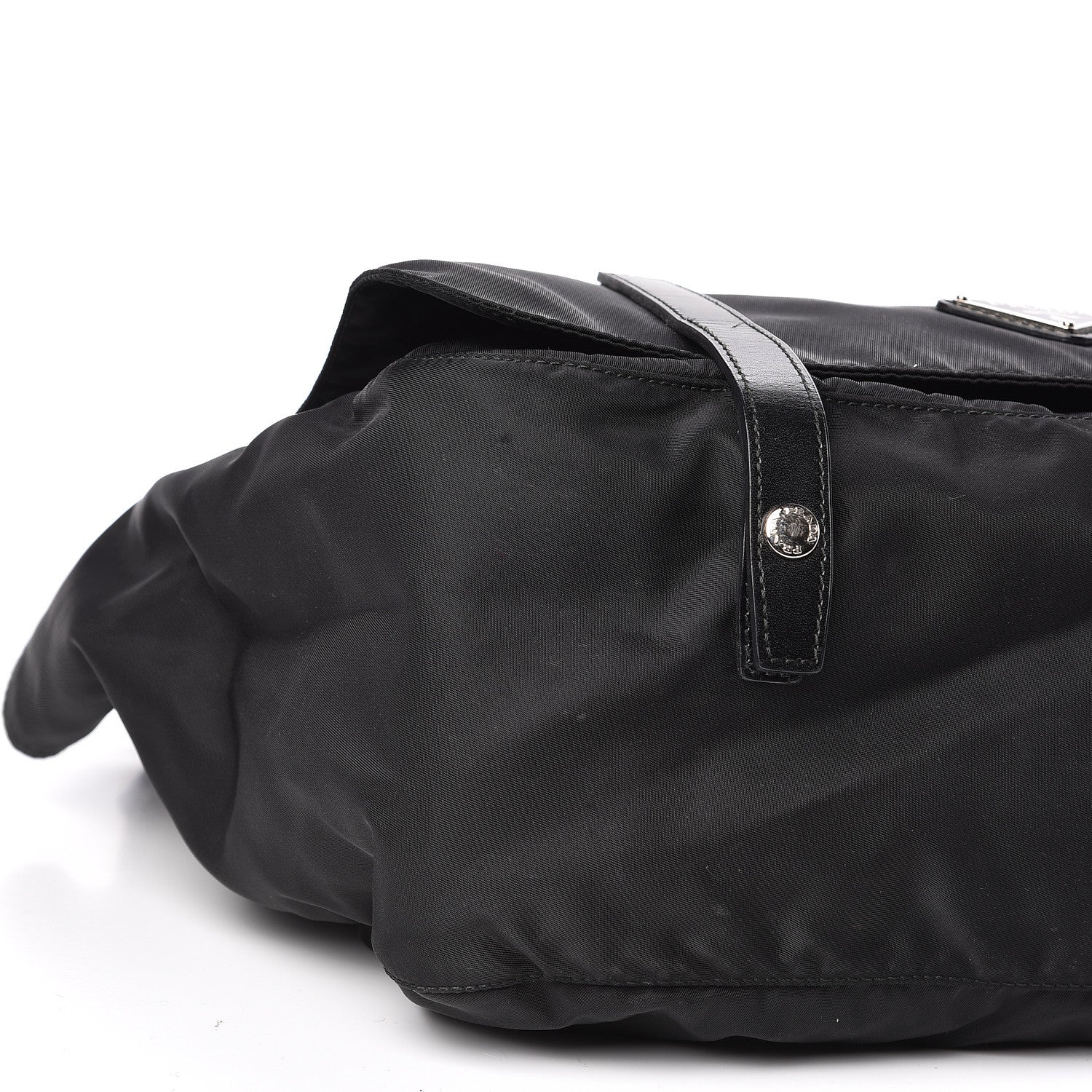 Prada Nylon Vela Messenger Bag Black 9 of 12