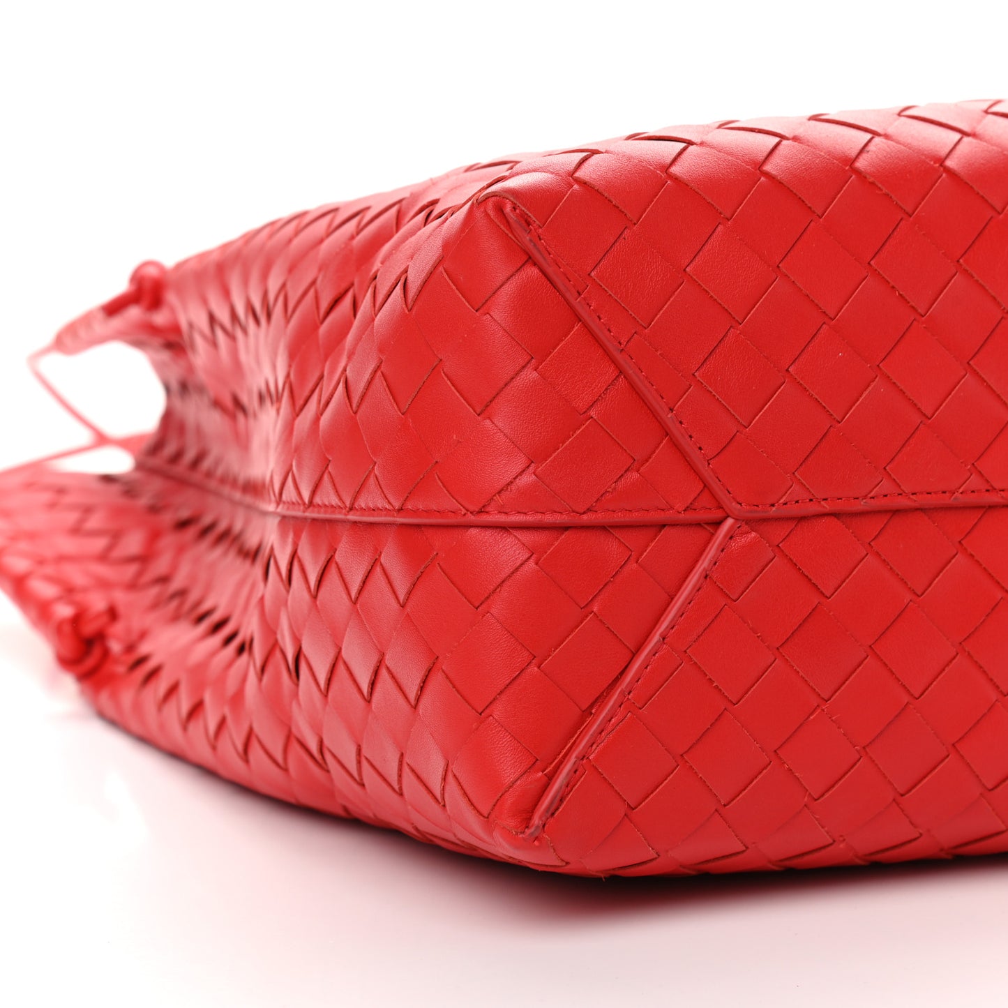 Nappa Intrecciato Tote Red