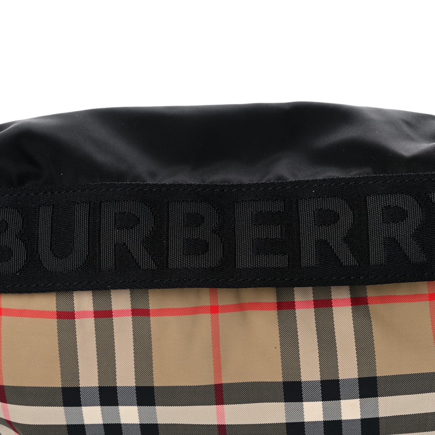 Nylon Vintage Check Sonny Bum Bag Archive Beige Black