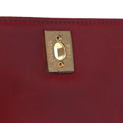 Chanel Aged Calfskin Chevron Quilted Mini Coco Handle Flap Red 11 of 11