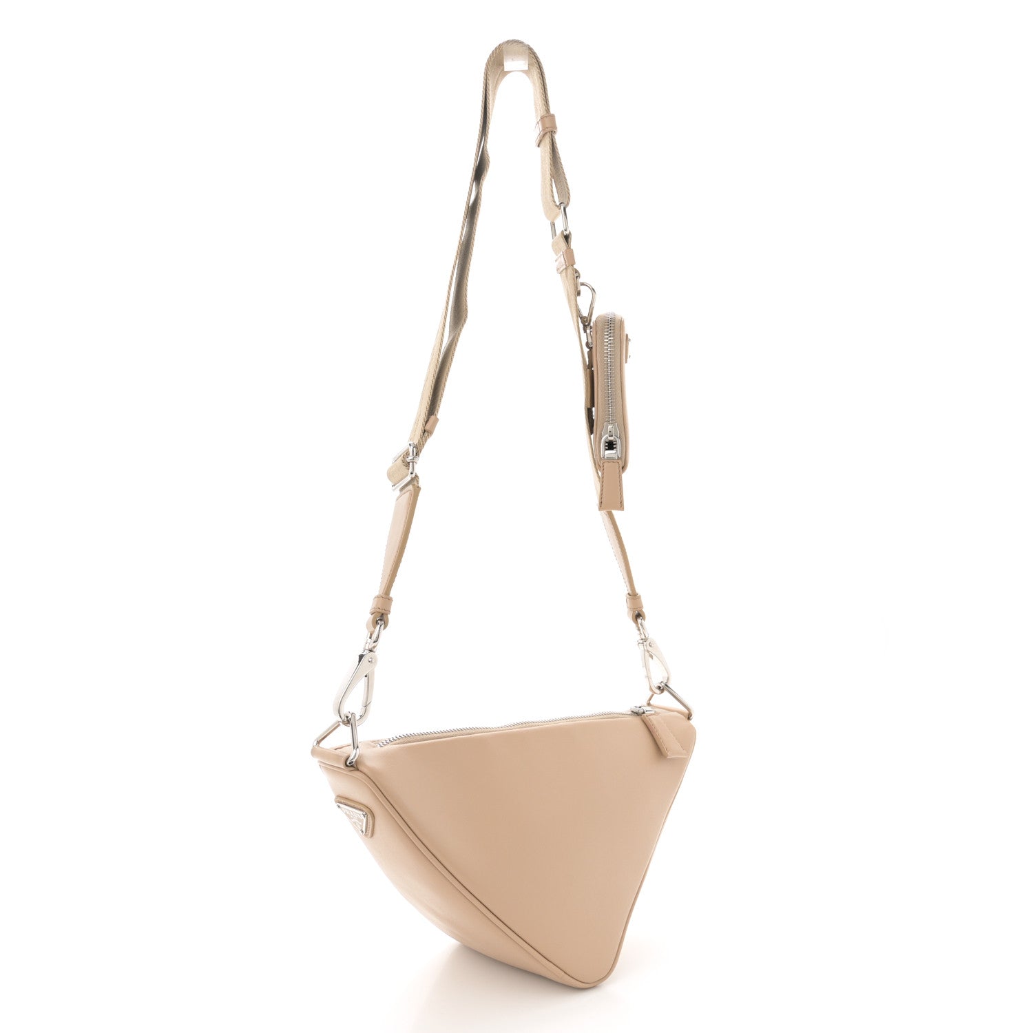 Prada Grace Lux Triangle Shoulder Bag Sabbia 3 of 11