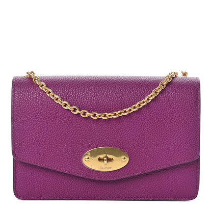 Mulberry Small Classic Grain Calfskin Small Darley Violet 1 of 9