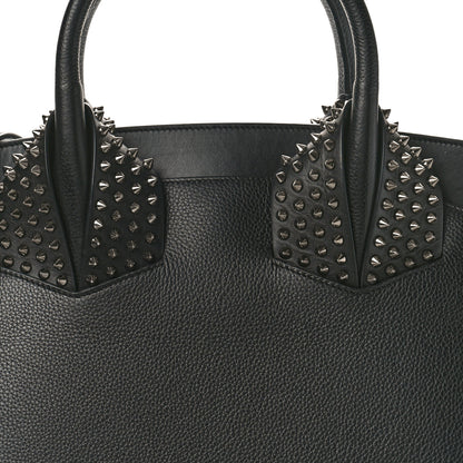 Christian Louboutin Grained Calfskin Spike Large Eloise Tote Black 7 of 9