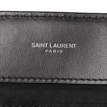 Saint Laurent Calfskin Y Quilted Monogram Large Loulou Chain Satchel Black 6 of 11