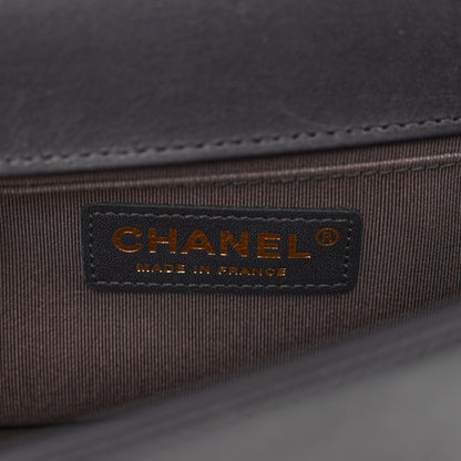 Chanel Calfskin Quilted Small Boy Flap Dark Grey 7 of 10
