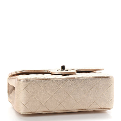 Chanel Metallic Lambskin Quilted Mini Rectangular Flap Gold 3 of 9