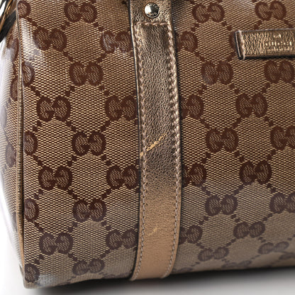 Gucci Crystal Monogram Small Joy Boston Gold 6 of 6