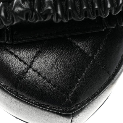 Chanel Lambskin Quilted CC In Love Heart Zipped Arm Coin Purse Black 9 of 9