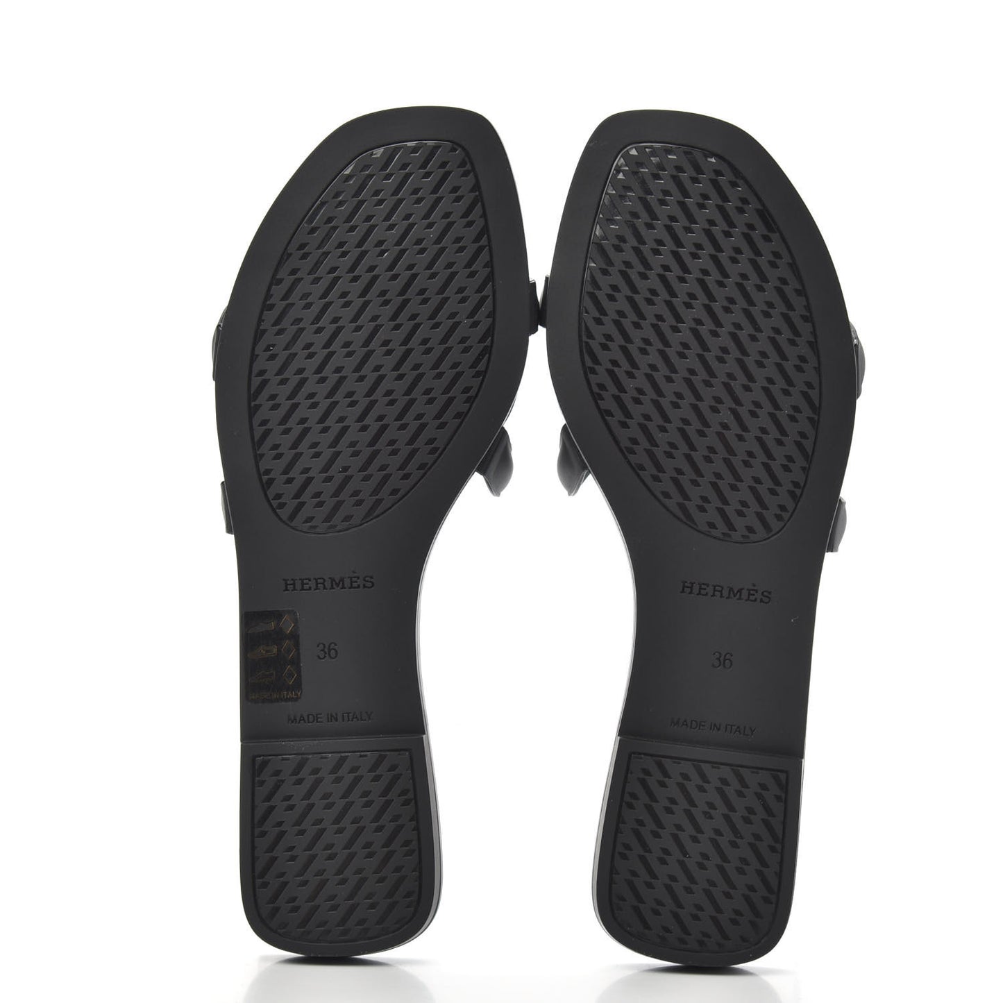 Rubber Aloha Sandals 36 Black