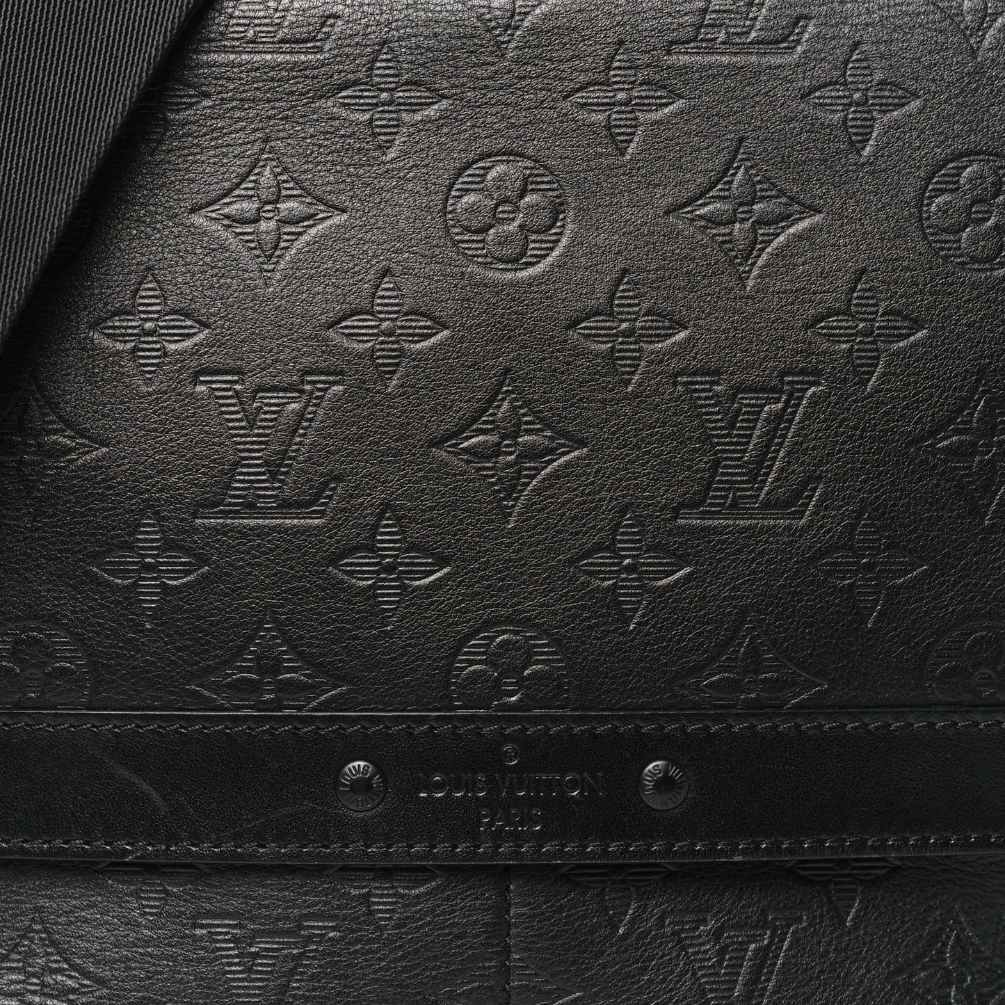 Calfskin Monogram Shadow Sprinter Messenger Black