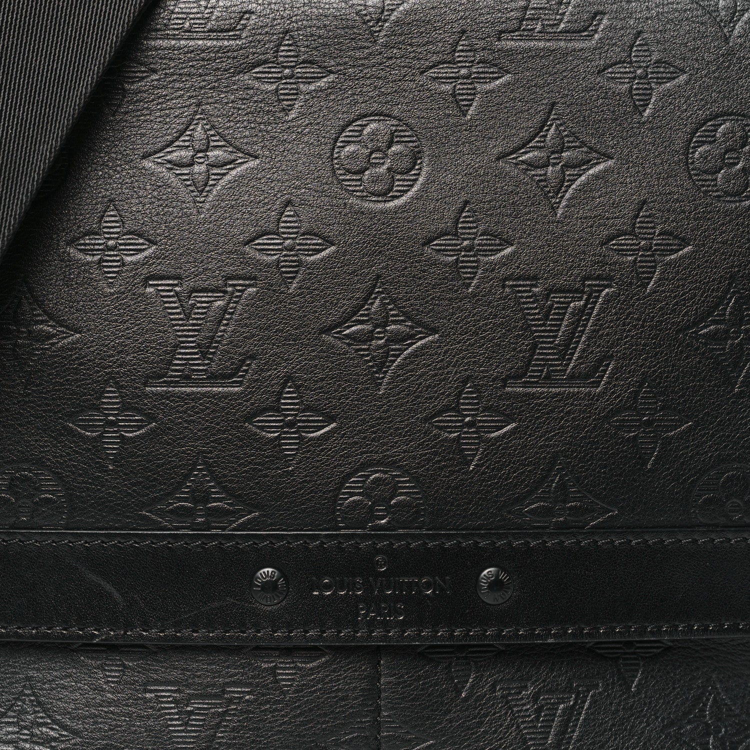Louis Vuitton Calfskin Monogram Shadow Sprinter Messenger Black 7 of 9
