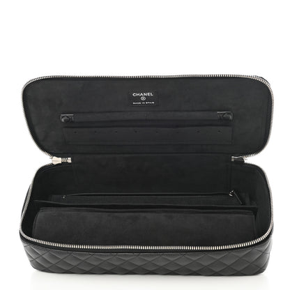 Chanel Lambskin Quilted Large Jewelry Case Black 6 of 8