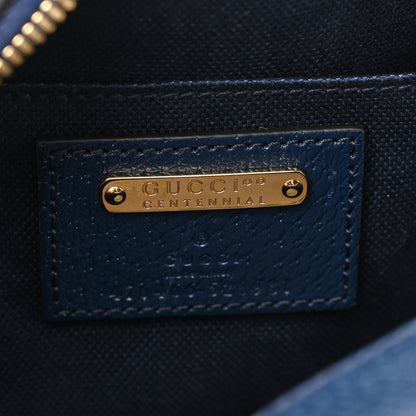 Gucci GG Supreme Kaleidoscope Calfskin Script Logo Gucci 100 Camera Bag Blue Orange Multicolor Blue Agata 6 of 8
