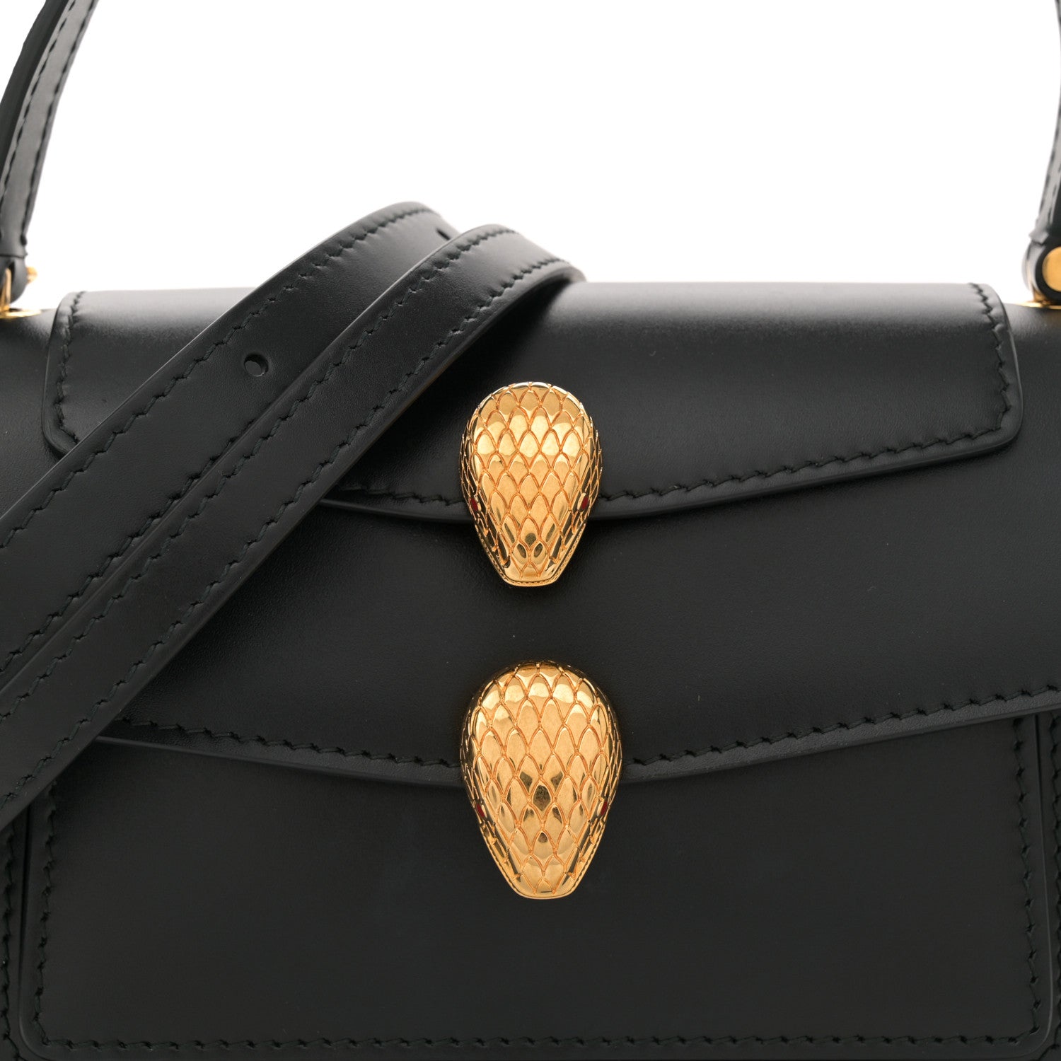 Bulgari X ALEXANDER WANG Lambskin Serpenti Forever Belt Bag Black 7 of 11