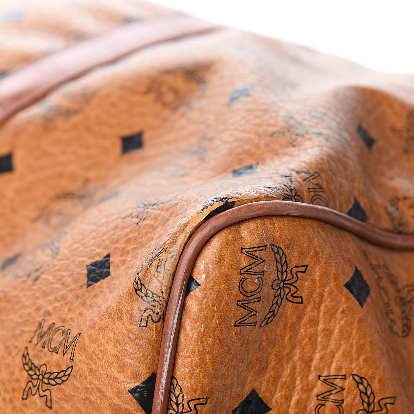 Visetos Boston Weekender Bag Cognac