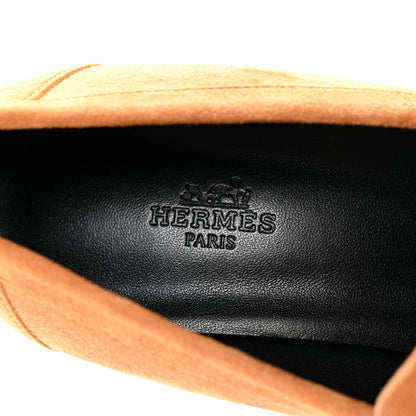 Hermes Suede Goatskin Womens Foch 60 Pumps 39.5 Naturel 7 of 9