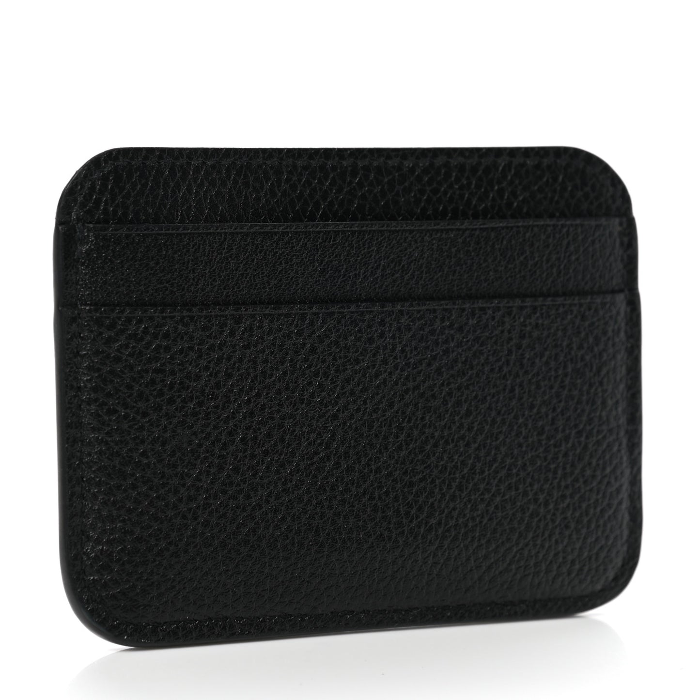 Grained Calfskin BB Card Holder Black