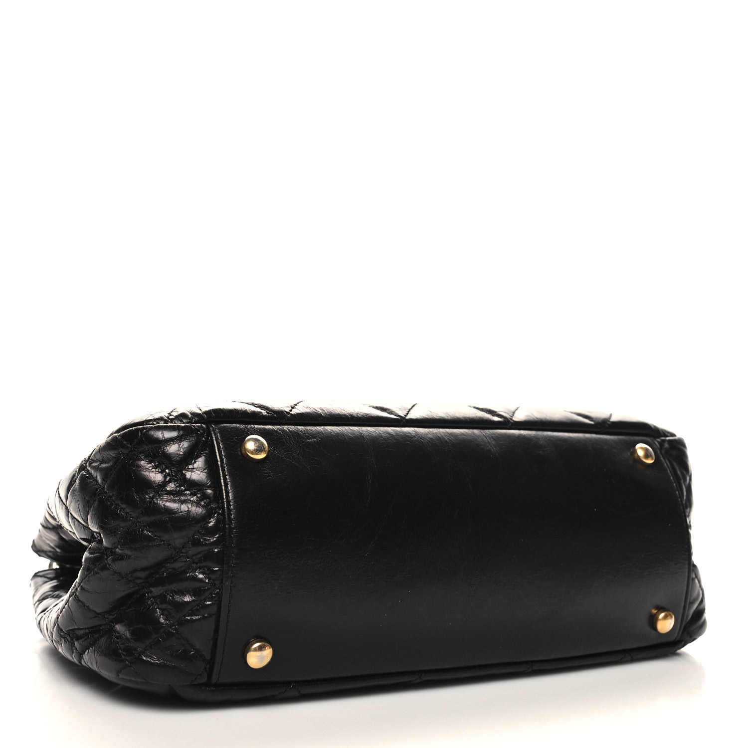 Chanel Glazed Calfskin Quilted Medium Daily Walk Flap Black 4 of 11