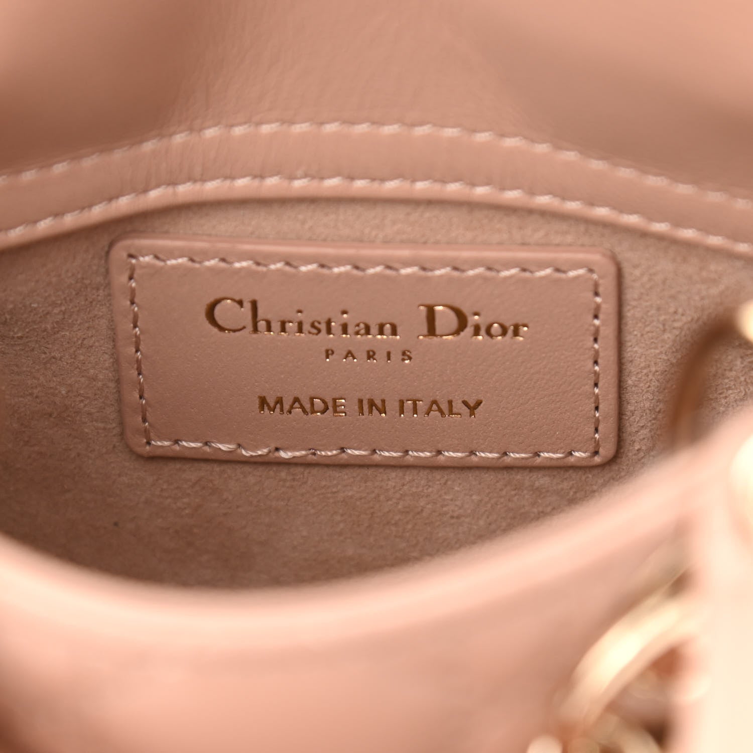 Christian Dior Lambskin Cannage Micro Lady Dior Rose Des Vents 5 of 10