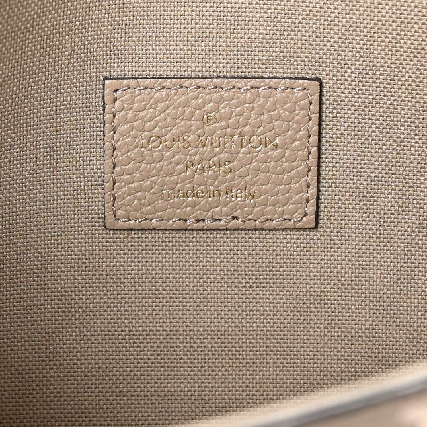 Louis Vuitton Empreinte Monogram Giant Felicie Pochette Tourterelle Creme 7 of 13