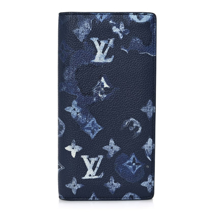 Louis Vuitton Monogram Ink Watercolor Brazza Wallet 1 of 9