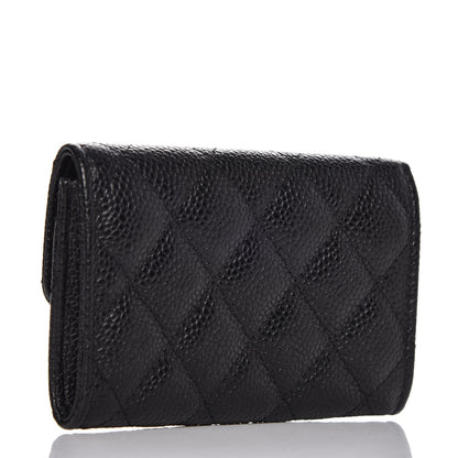 Chanel Caviar Quilted Flap Card Holder Black 3 of 8