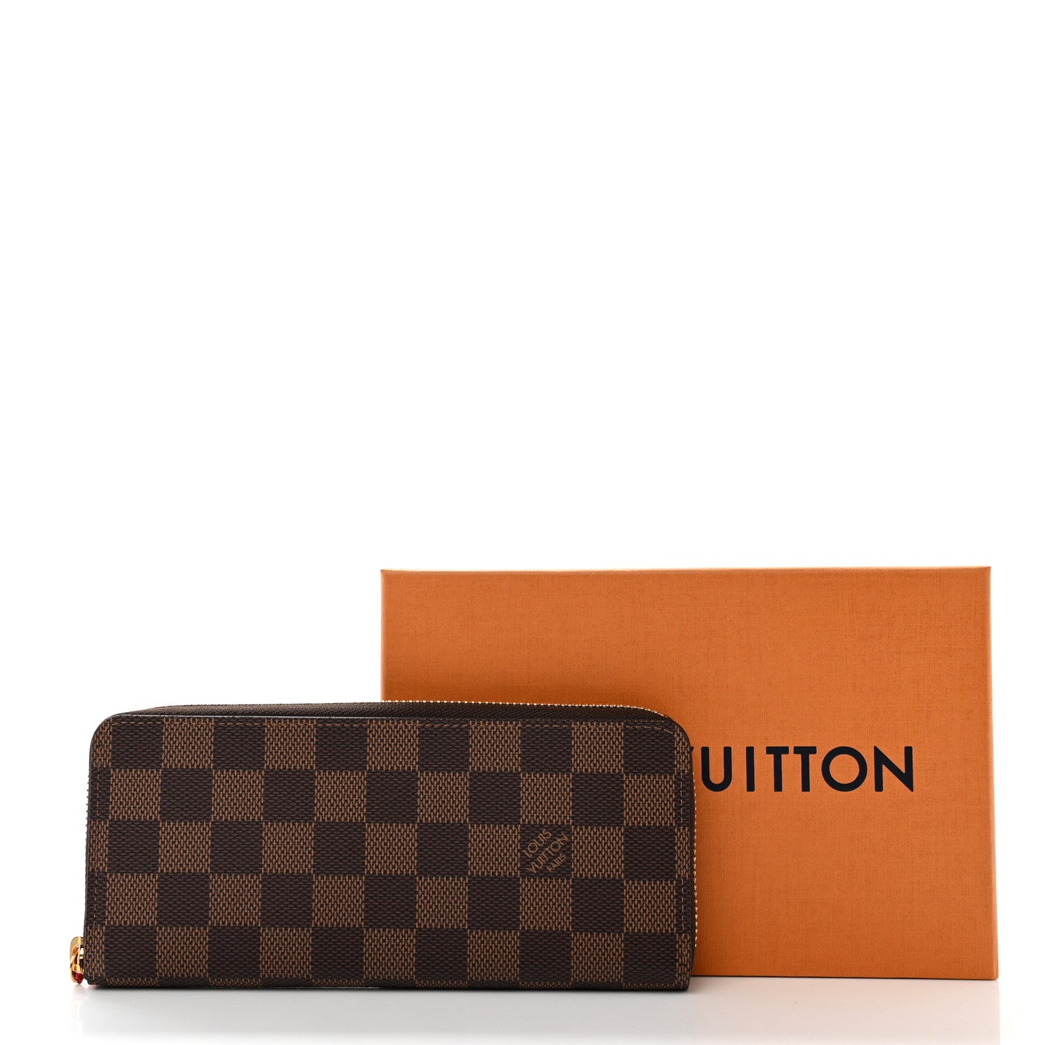 Louis Vuitton Damier Ebene Clemence Wallet Cherry 7 of 7