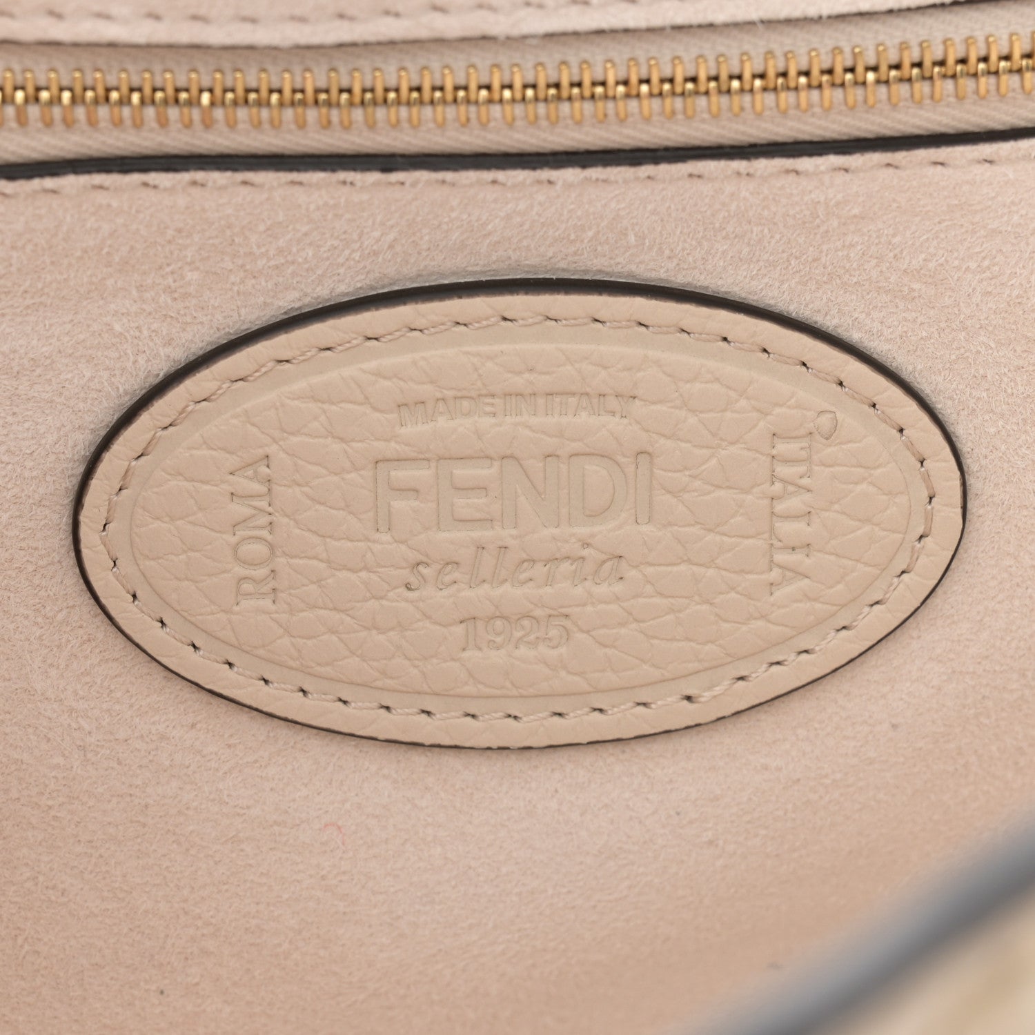 Fendi Embroidered Camelia Baguette Latte 6 of 15