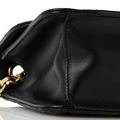 Salvatore Ferragamo Calfskin Quilted Gancini Flap Bag Black 8 of 11