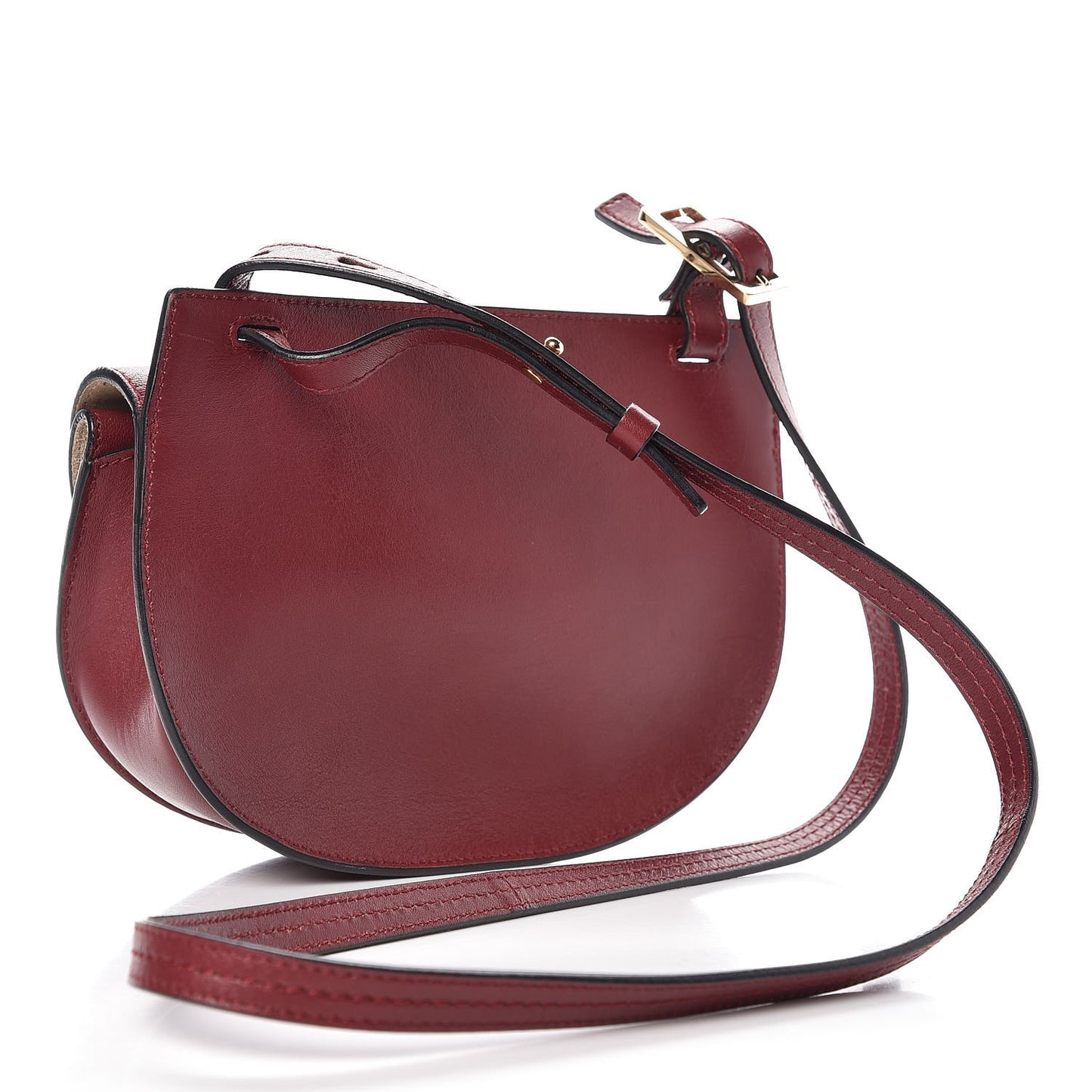 Calfskin Mini Georgia Crossbody Bag Bordeaux