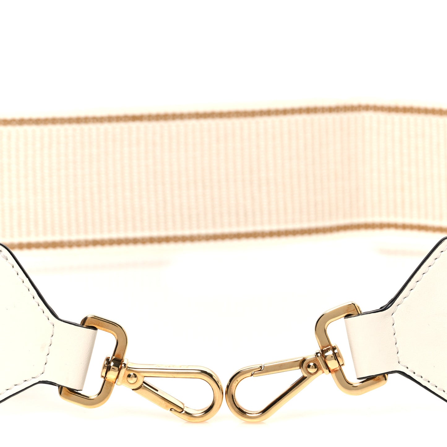 Cannete Ribbon Poly Vitello Century Logo Adjustable Strap You White Garza Ecru