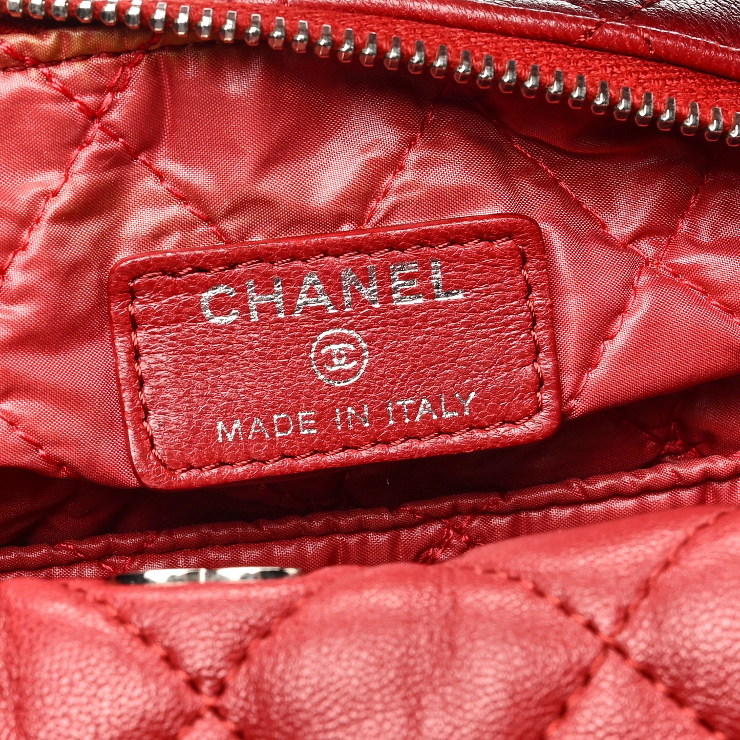 Lambskin Quilted Small Hobo Red