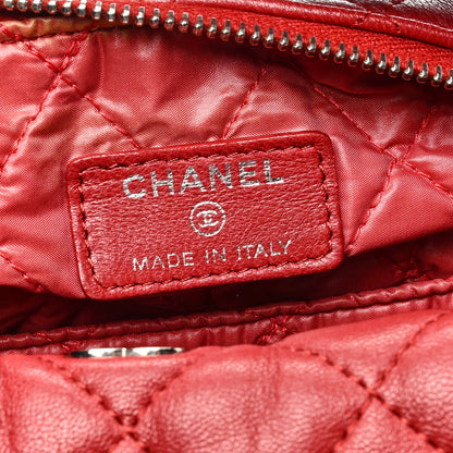Chanel Lambskin Quilted Small Hobo Red 6 of 10
