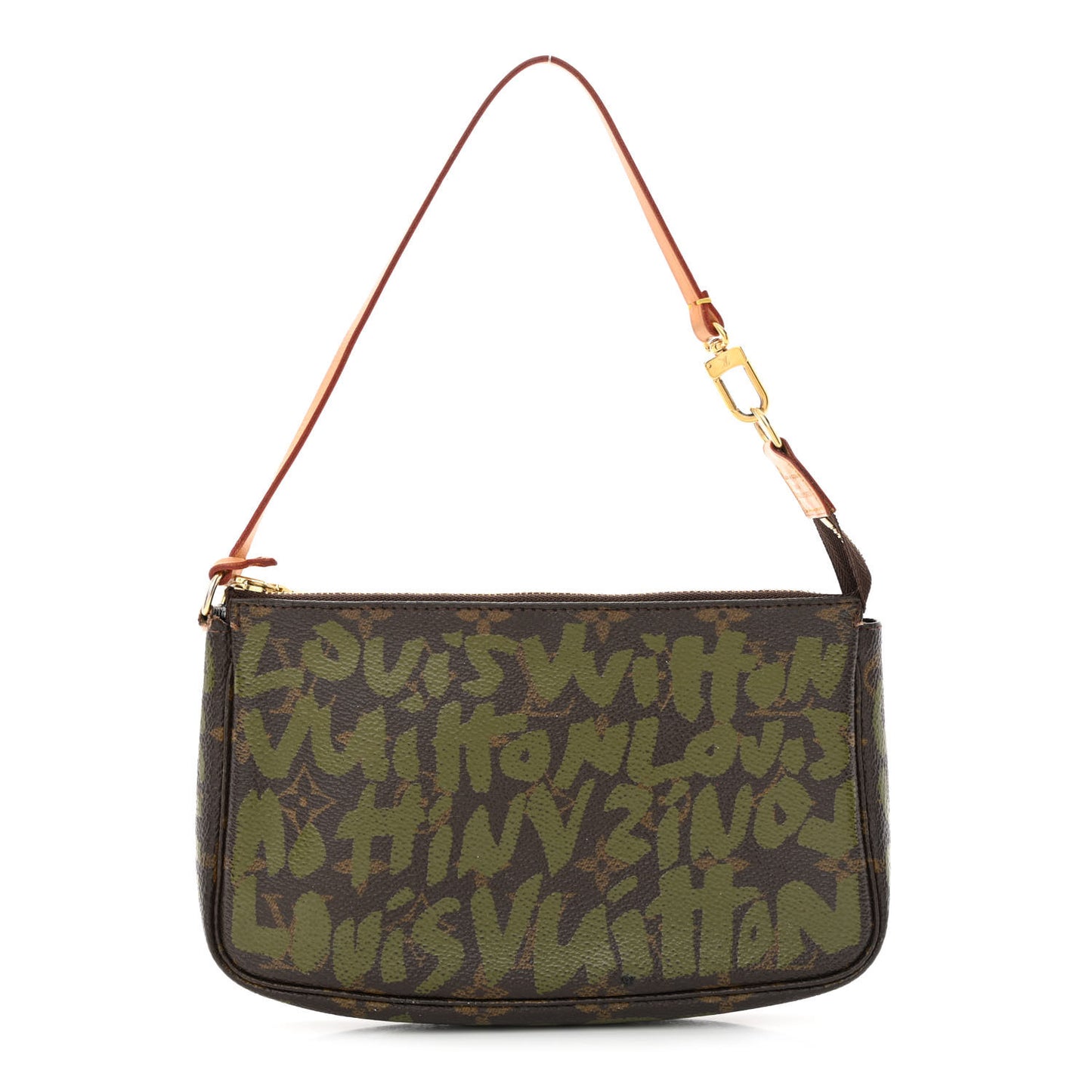 Monogram Graffiti Pochette Accessories Kaki