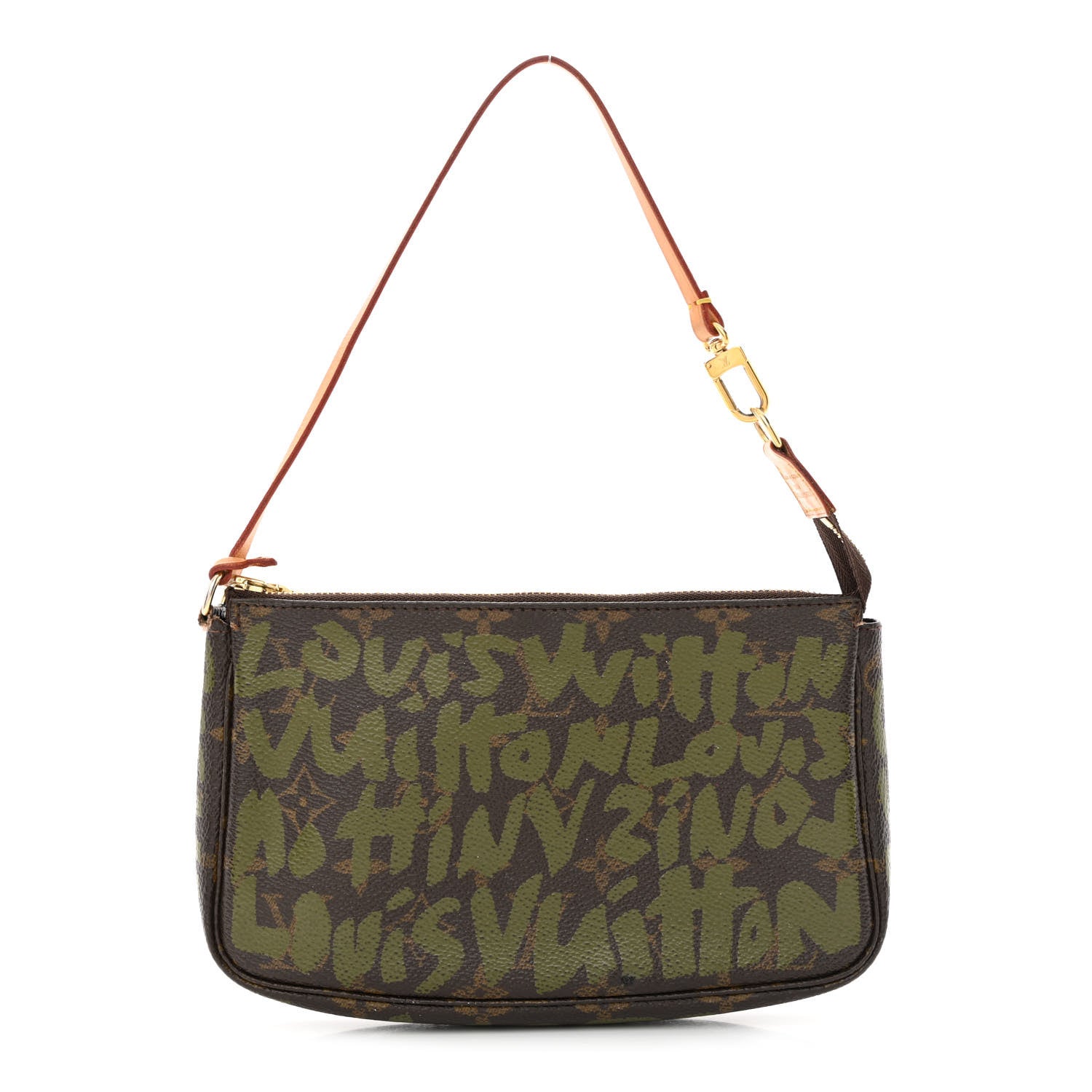 Louis Vuitton Monogram Graffiti Pochette Accessories Kaki 1 of 14