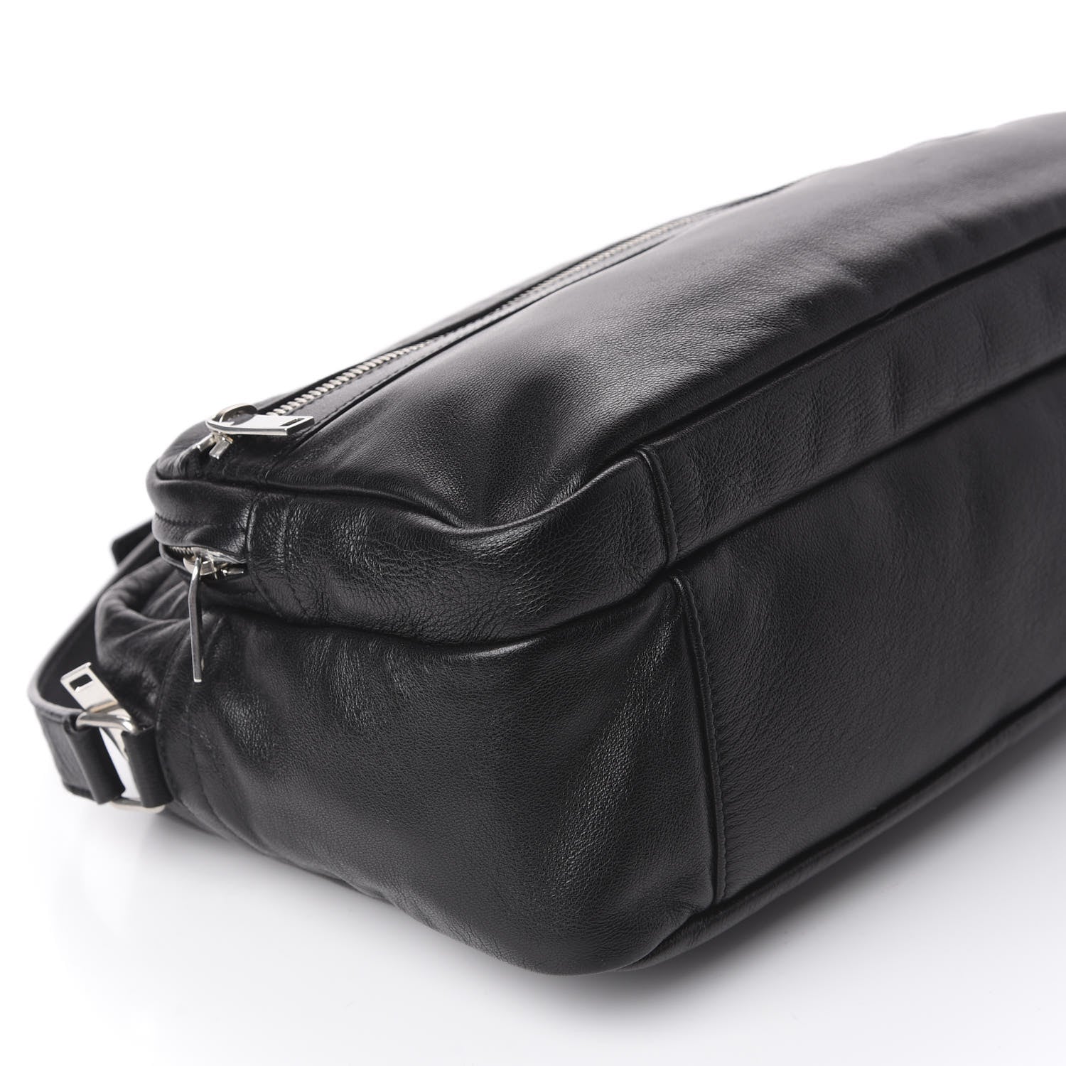 Saint Laurent Lambskin Sid Messenger Bag Black 5 of 11