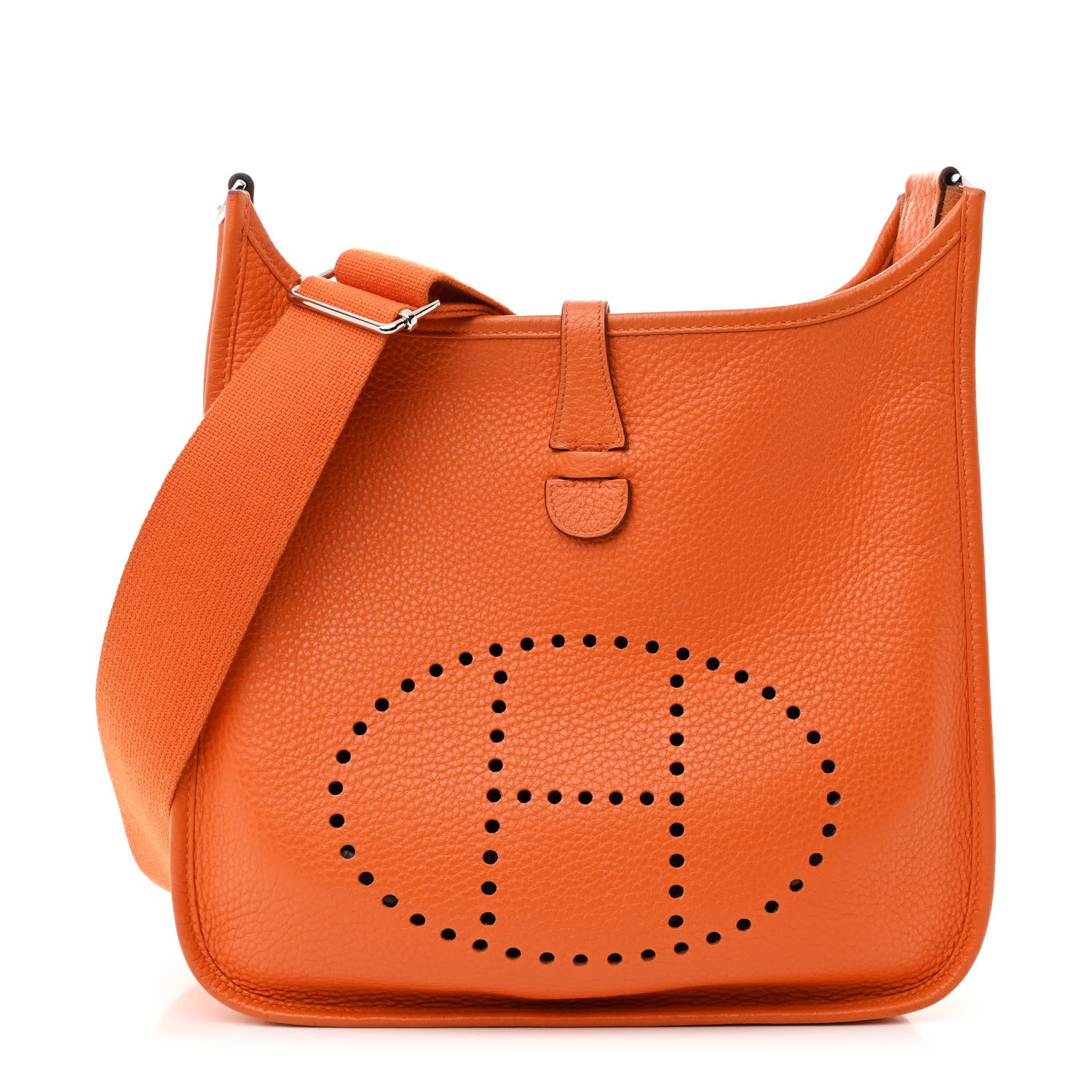Hermes Taurillon Clemence Evelyne III PM Orange 1 of 13