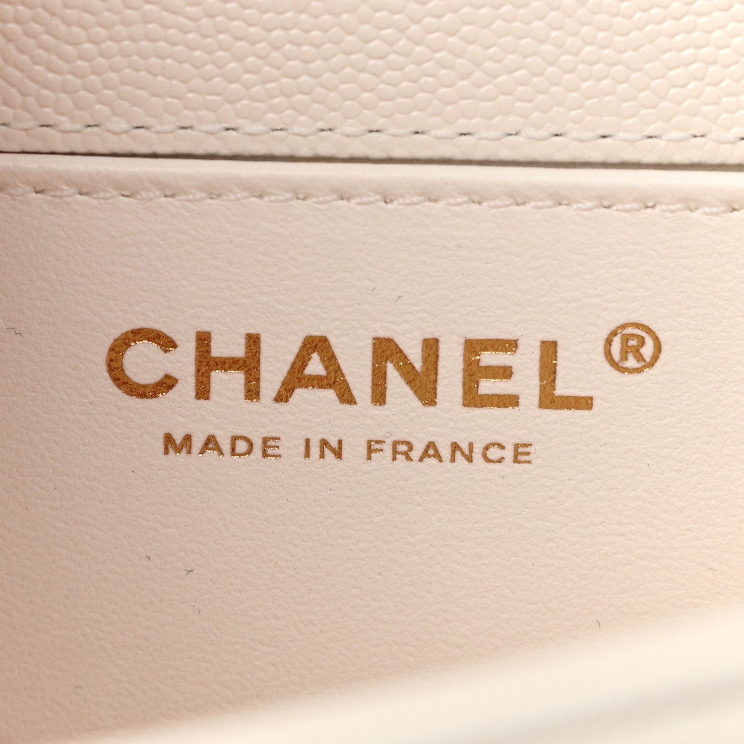 Chanel Caviar Chevron Quilted Medium Boy Flap White 7 of 11