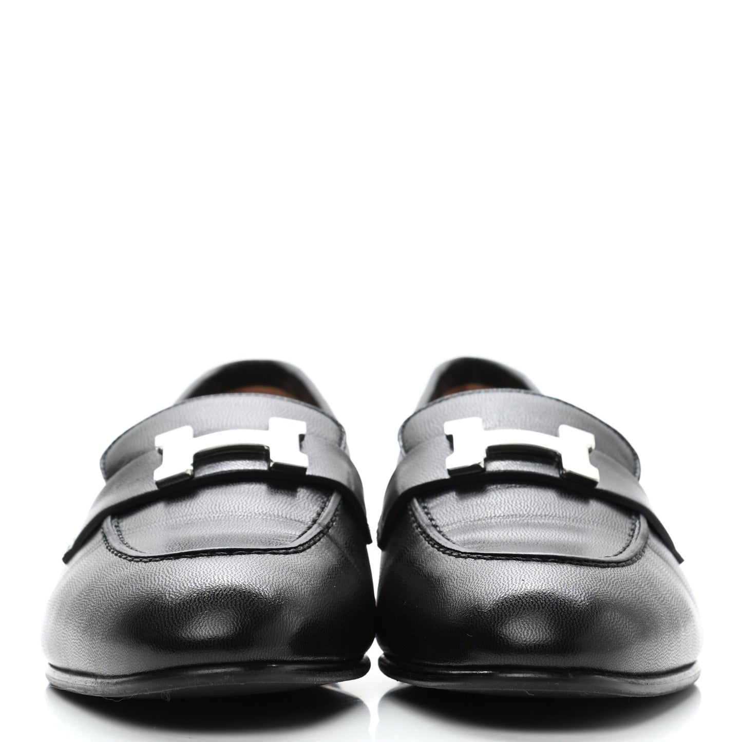 Goatskin Womens Paris Loafers 36.5 Black
