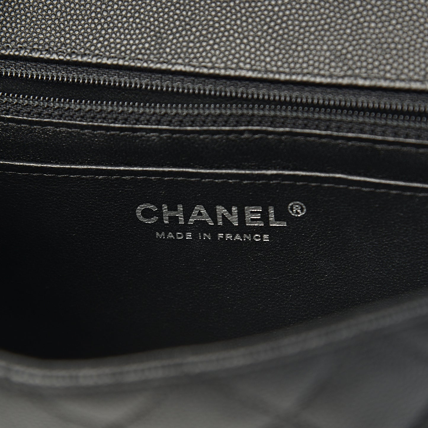 Caviar Quilted Mini Rectangular Flap Black