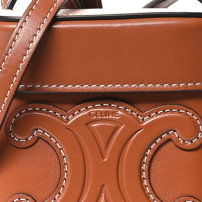 Celine Smooth Calfskin Small Cuir Triomphe Box Tan 9 of 12