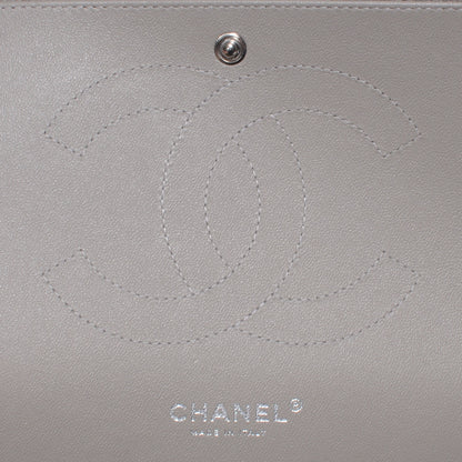 Chanel Iridescent Caviar Jumbo Double Flap Grey 6 of 9