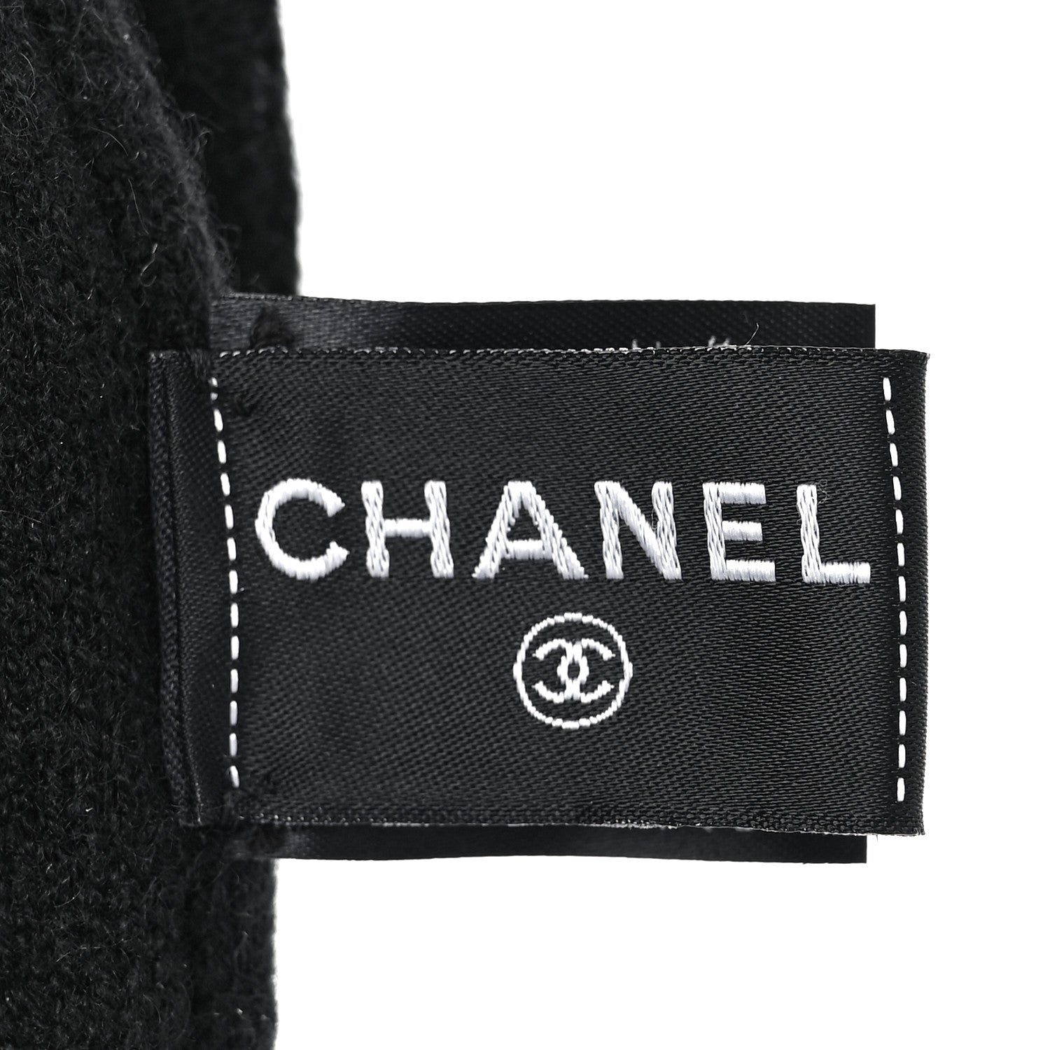 Chanel Cashmere Tweed CC Beanie Hat Black Multicolor 4 of 5