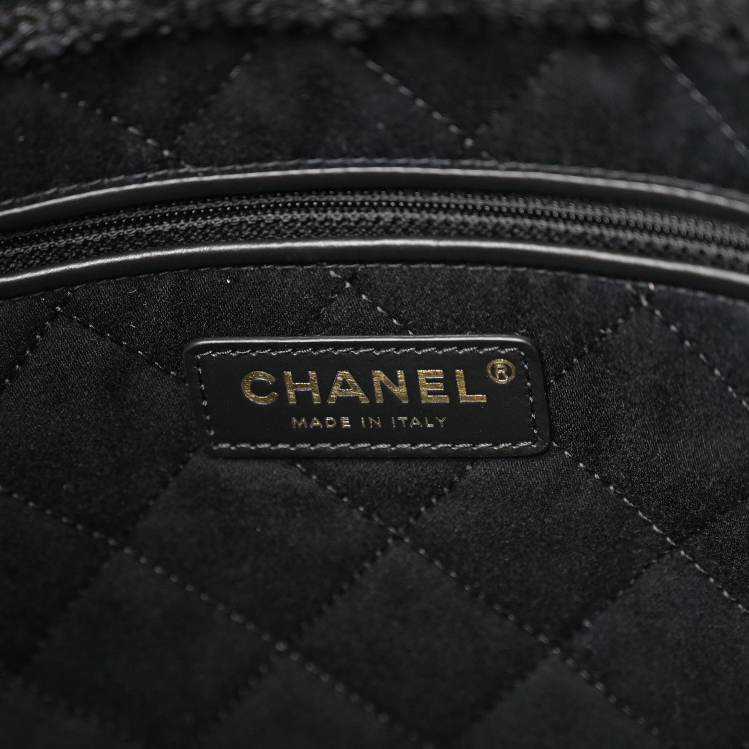 Chanel Wool Tweed Quilted Chanel 22 Grey Black 6 of 11