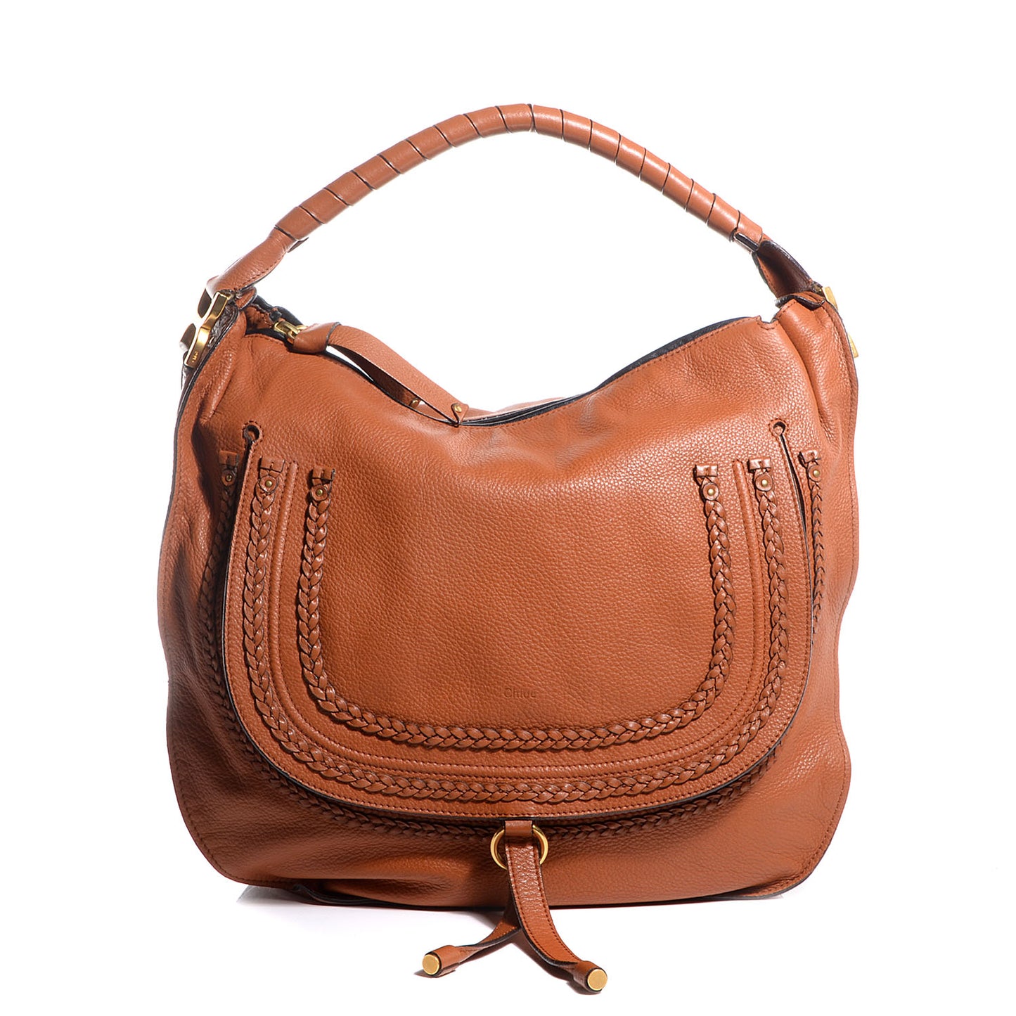 Calfskin Large Marcie Hobo Tan