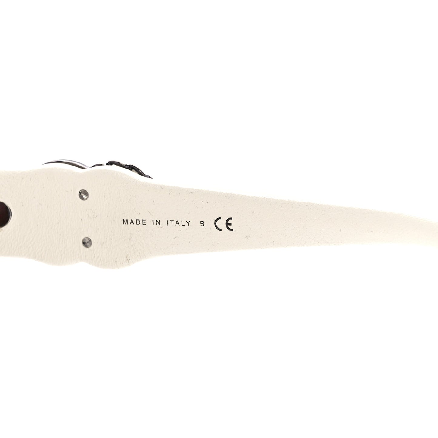 Acetate Square Cat Eye CC Sunglasses 5456 White